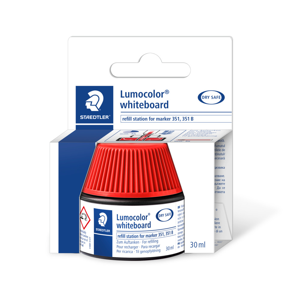 Tinte für Marker Lumocolor® refill station - 20 ml, rot