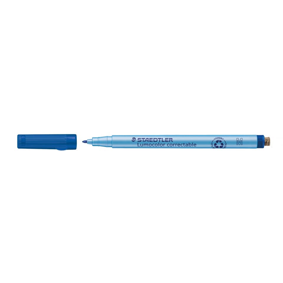 Folienstift Lumocolor® correctable, blau, 1,0 mm