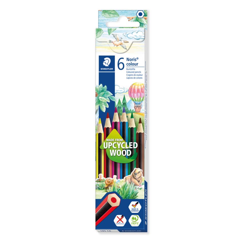Farbstifte Noris® colour - 3 mm, Kartonetui 6 Farben