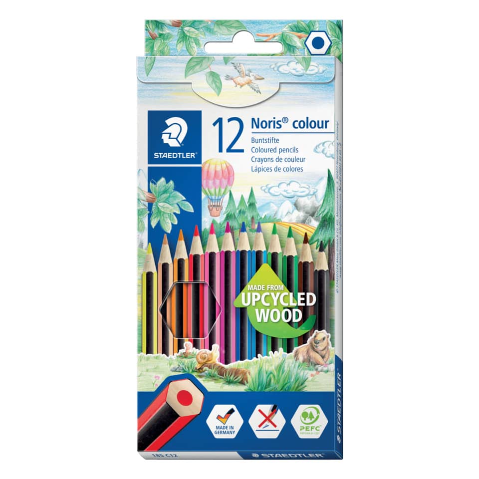 Farbstifte Noris® colour - 3 mm, Kartonetui 12 Farben