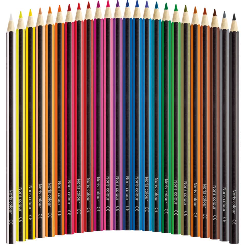 Farbstifte Noris® colour - 3 mm, Kartonetui 24 Farben