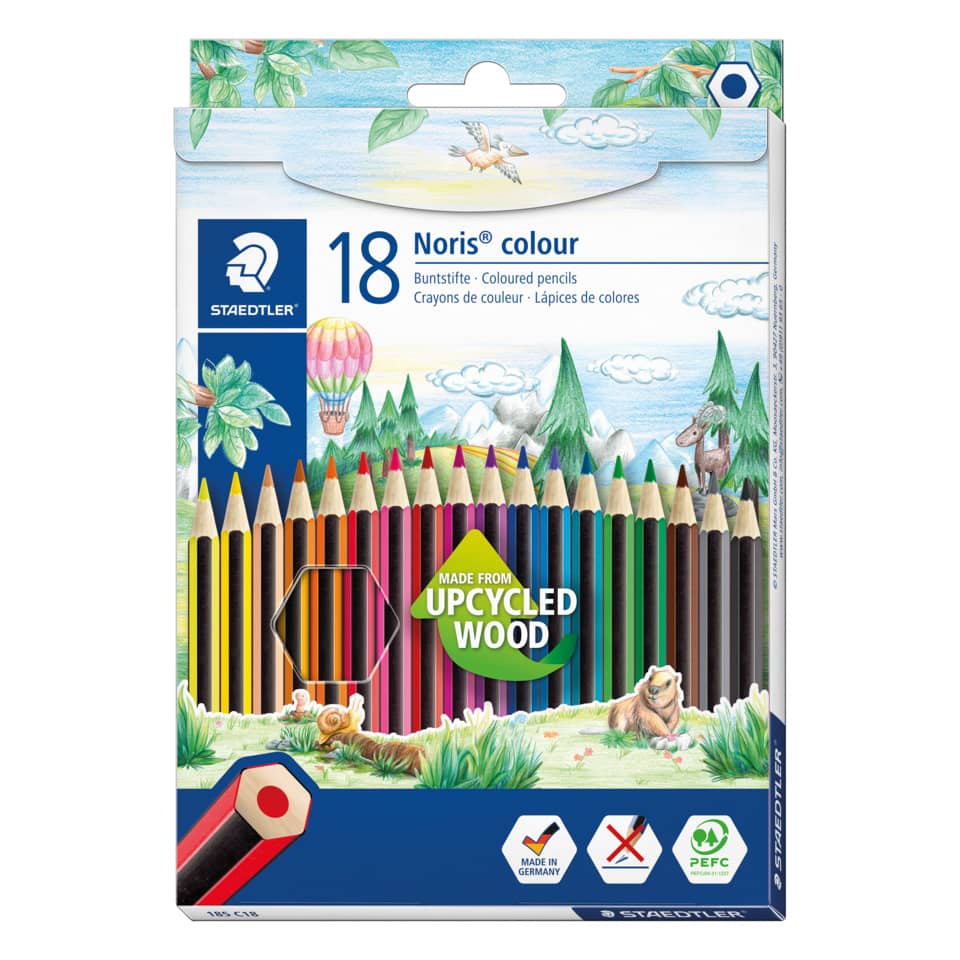 Farbstifte Noris® colour - 3 mm, Kartonetui 18 Farben