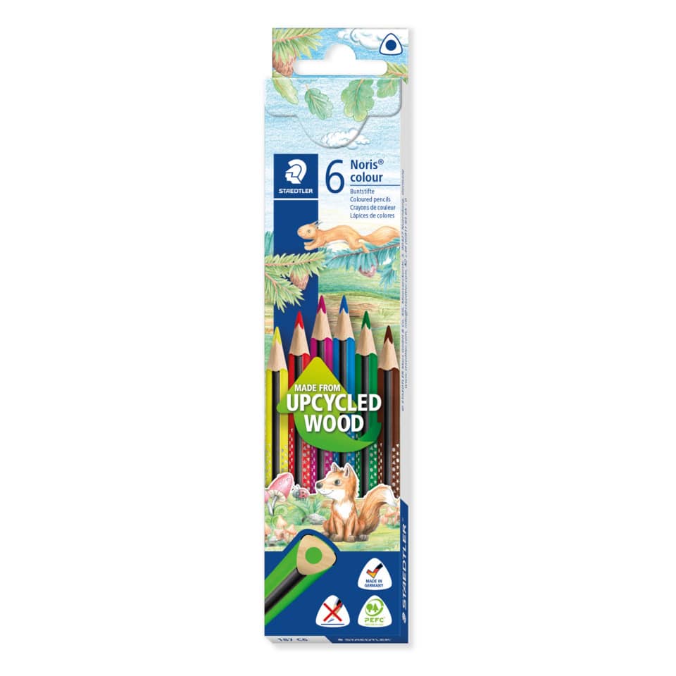 Farbstifte Noris® colour - 3 mm, Kartonetui 6 Farben