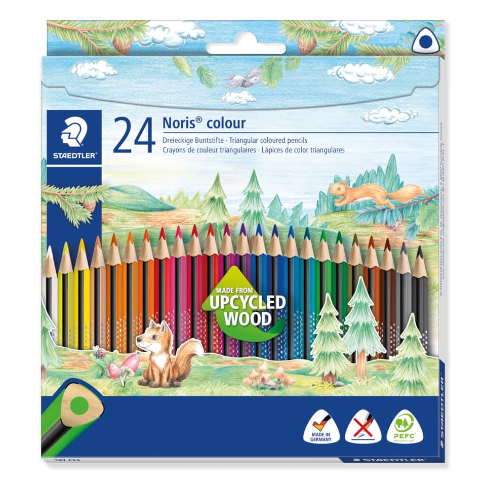 Farbstifte Noris® colour - 3 mm, Kartonetui 24 Farben