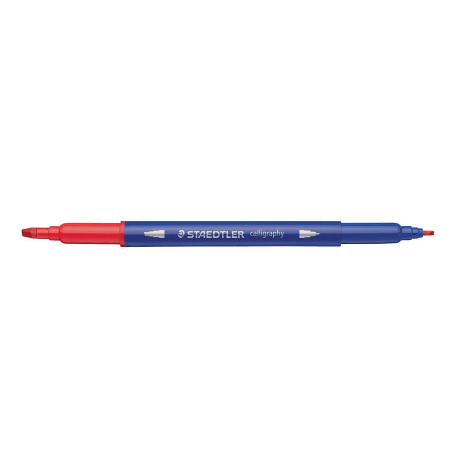 Fasermaler Calligraph duo - 12 Farben sortiert, Doppelspitze