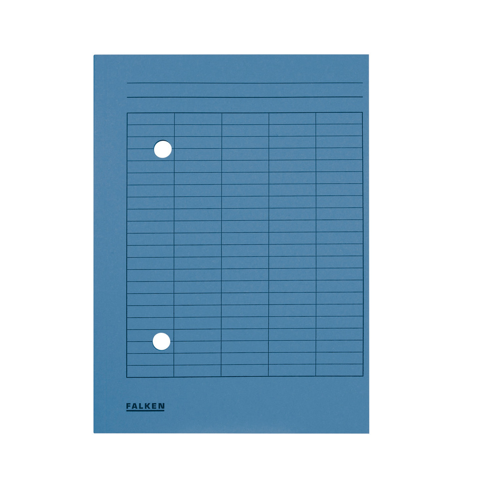 Umlaufmappe - A4  blau, Manilakarton, 250 g/qm