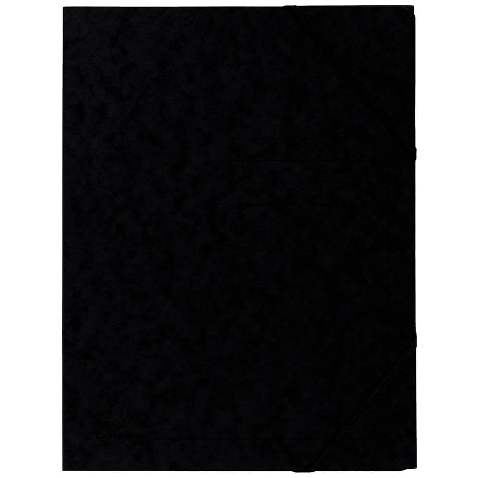 Sammelmappe - A4, 355 g/qm, Gummizug, schwarz