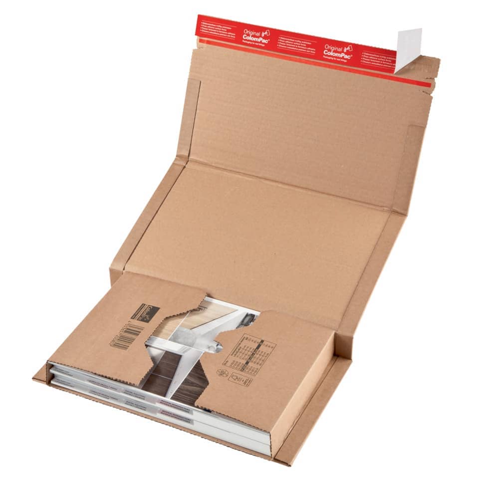 Klassische Versandverpackung zum Wickeln 270x190x80 mm (B5), braun