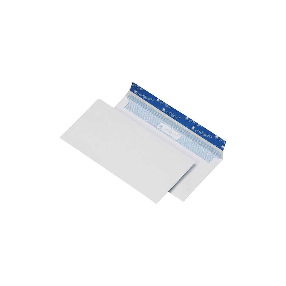 Briefumschlag DL, haftkebend, weiß, Offset 100g, 500 Stück