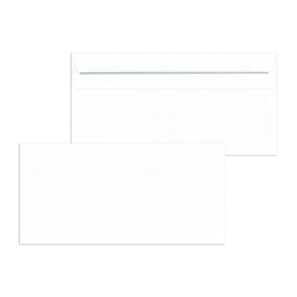 Briefumschläge DIN lang (220x110 mm), ohne Fenster, selbstklebend, 72 g/qm, 1.000 Stück