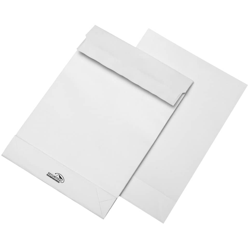 Faltentasche B4 - 130 g/qm, haftklebend, 100 Stück