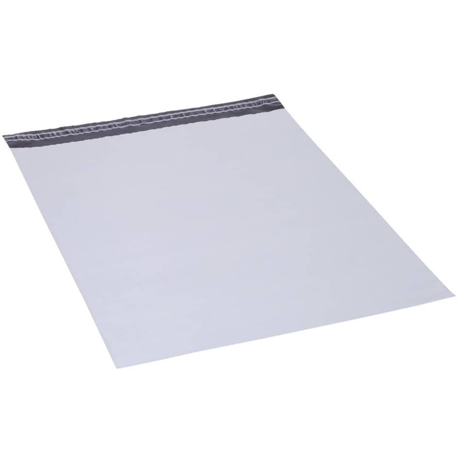 Folienversandtasche - 400 x 500 mm, 100 Stück, weiß