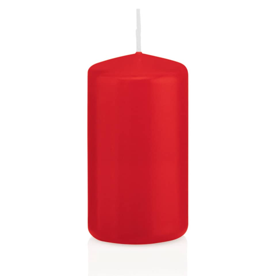 Stumpenkerze - 100 x 50 mm,  rot