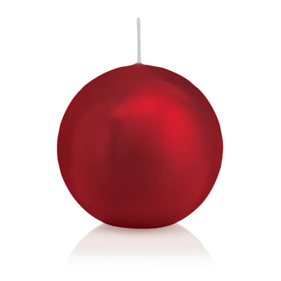 Kugelkerze, 70mm, rot