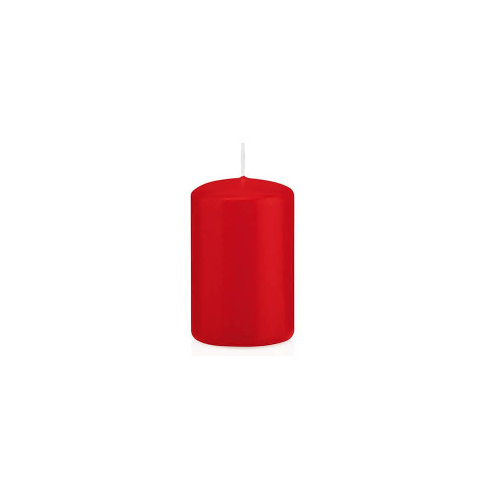 Stumpenkerze, 80x50mm, rot