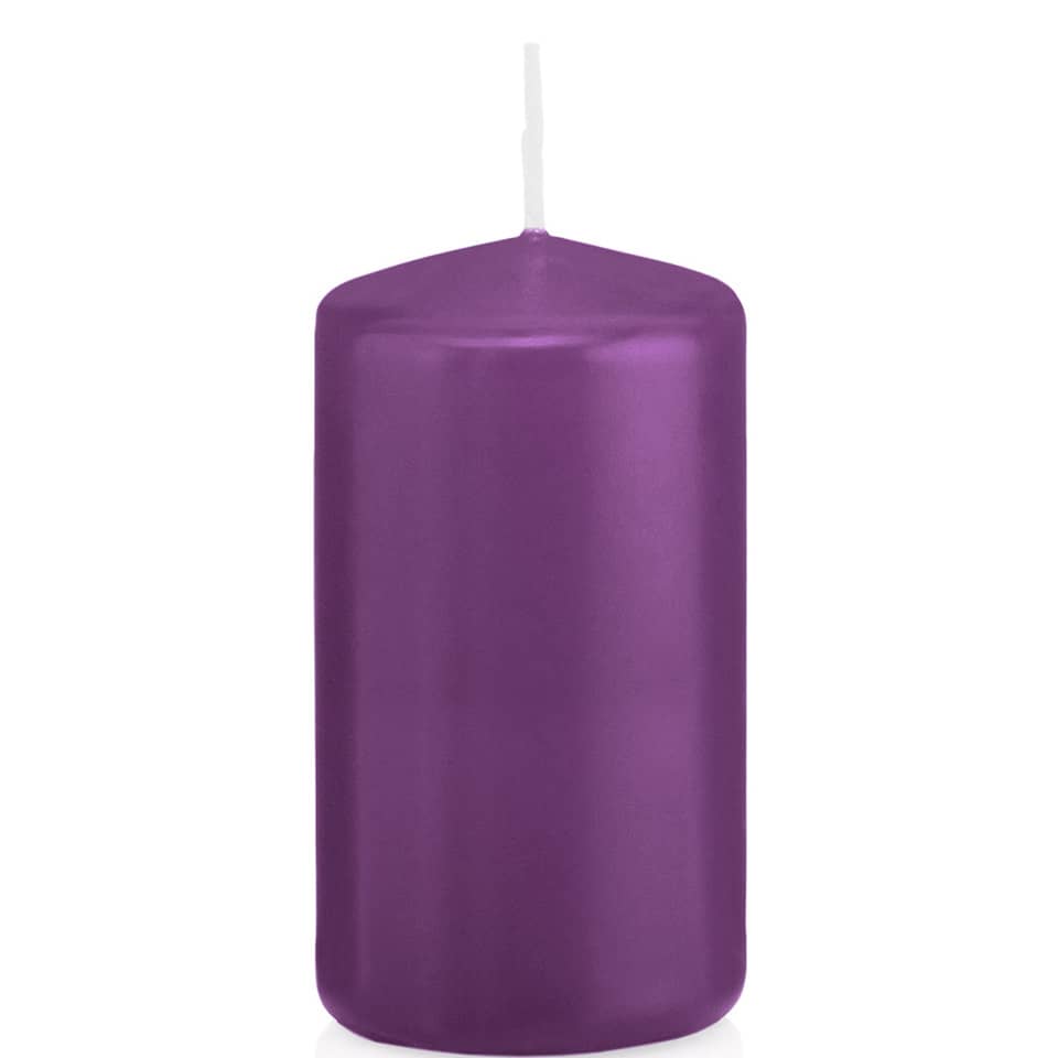 Stumpenkerze, 120x60mm, brombeer