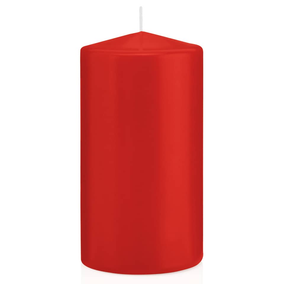 Stumpenkerze - 150 x 80 mm, mit ASF, rot