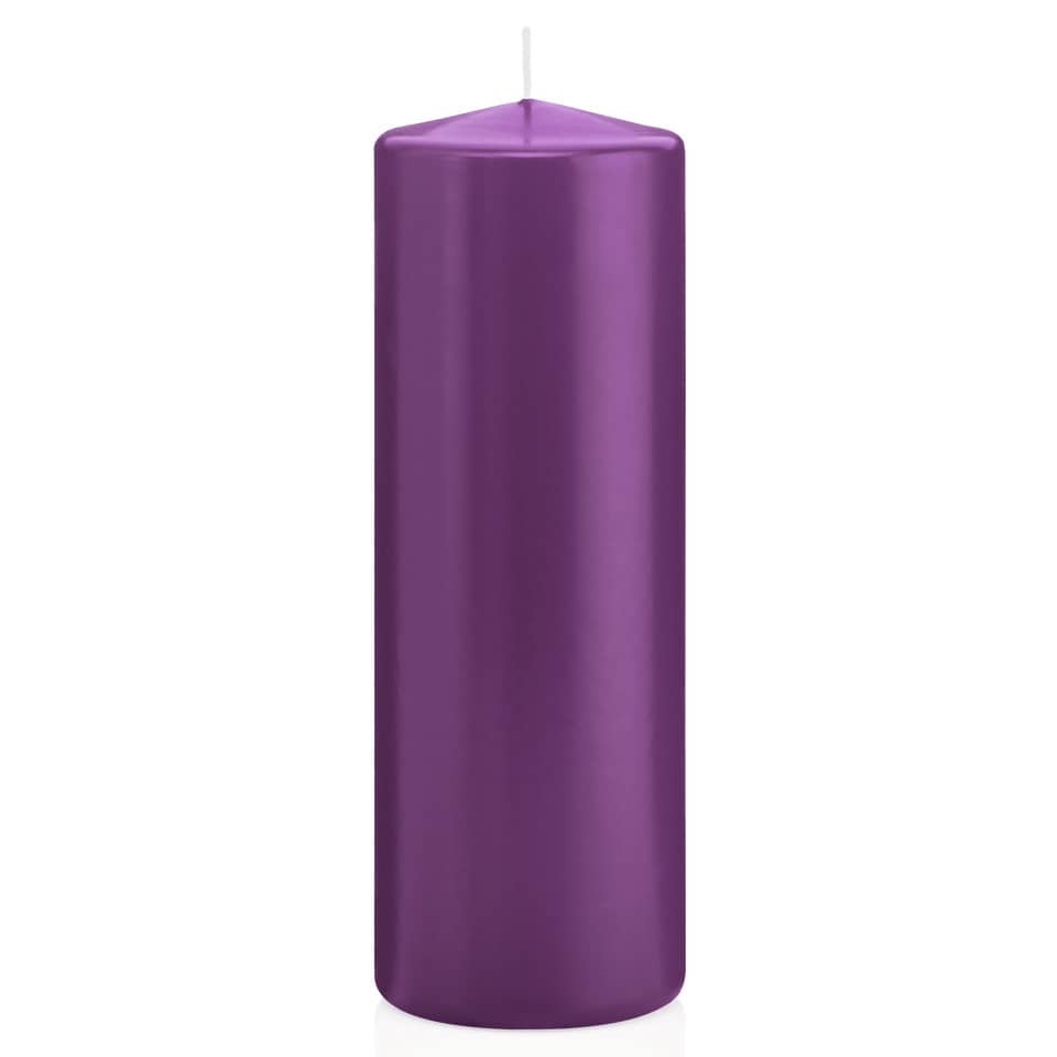Stumpenkerze, 200x70mm, brombeer