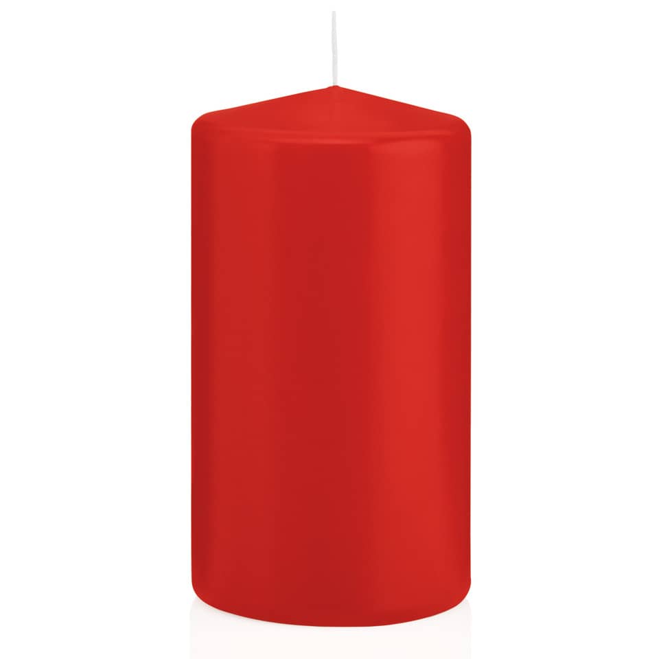 Stumpenkerze, 130x70mm, rot