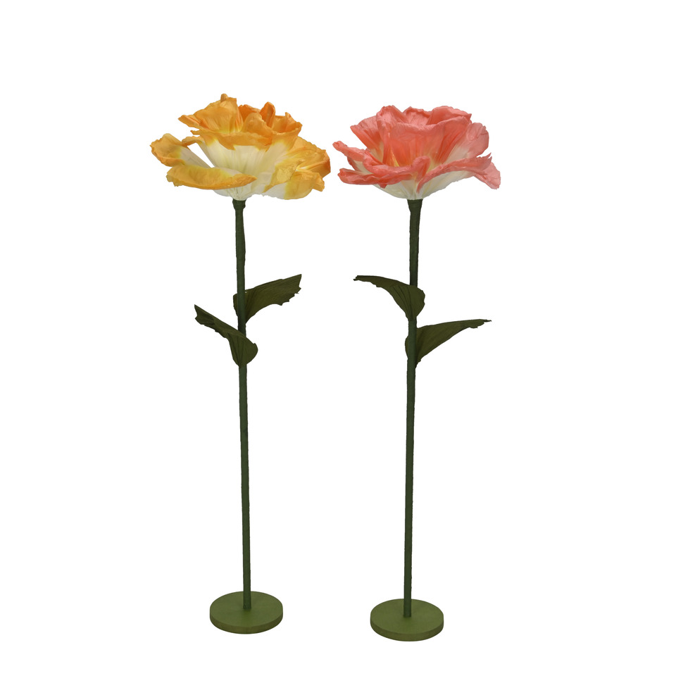 Deko Blüte auf Fuß, 35 x 110 cm, sortiert