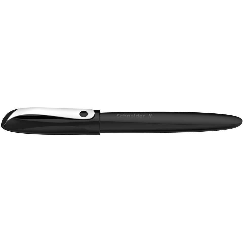 Füllhalter Wavy - Feder A, Patrone, schwarz