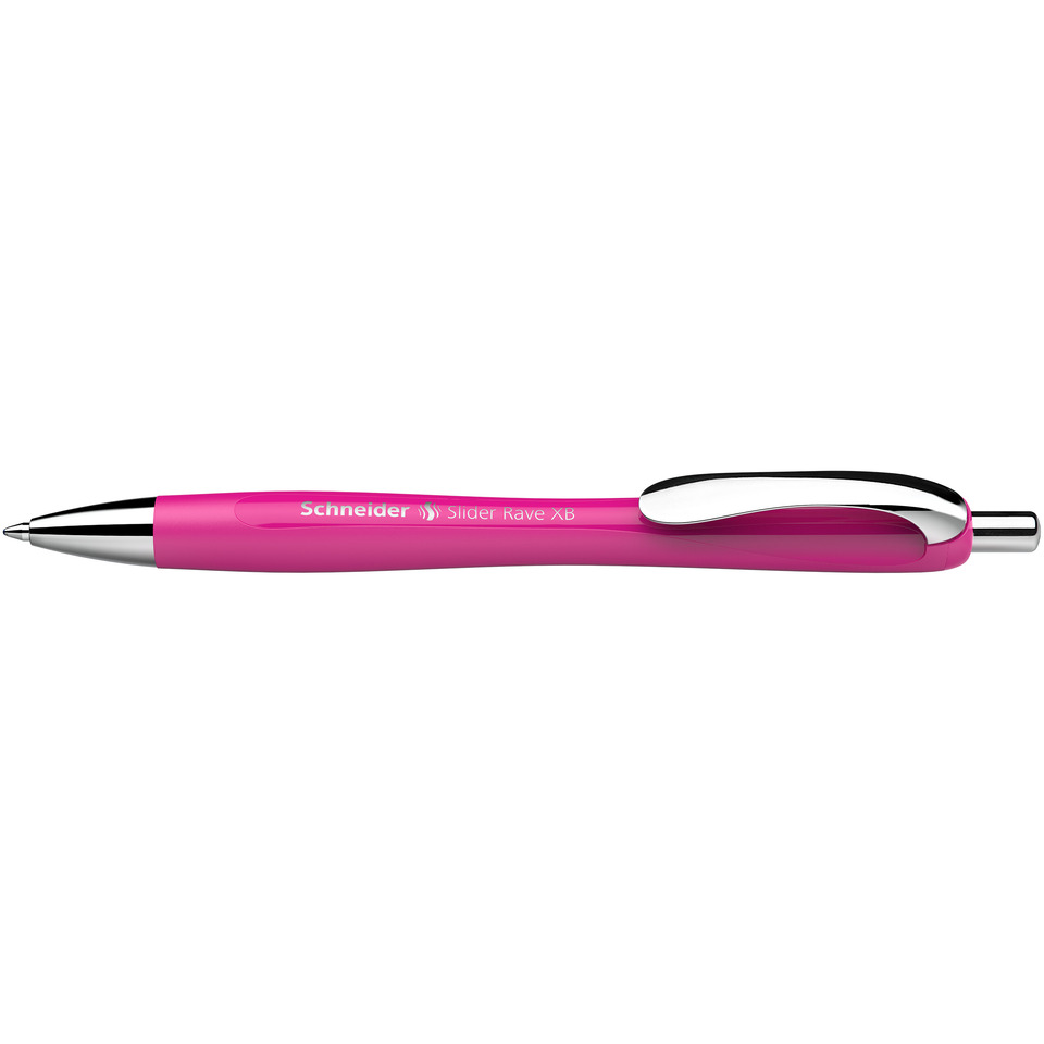 Kugelschreiber Slider Rave - XB, blau (dokumentenecht), powerpink