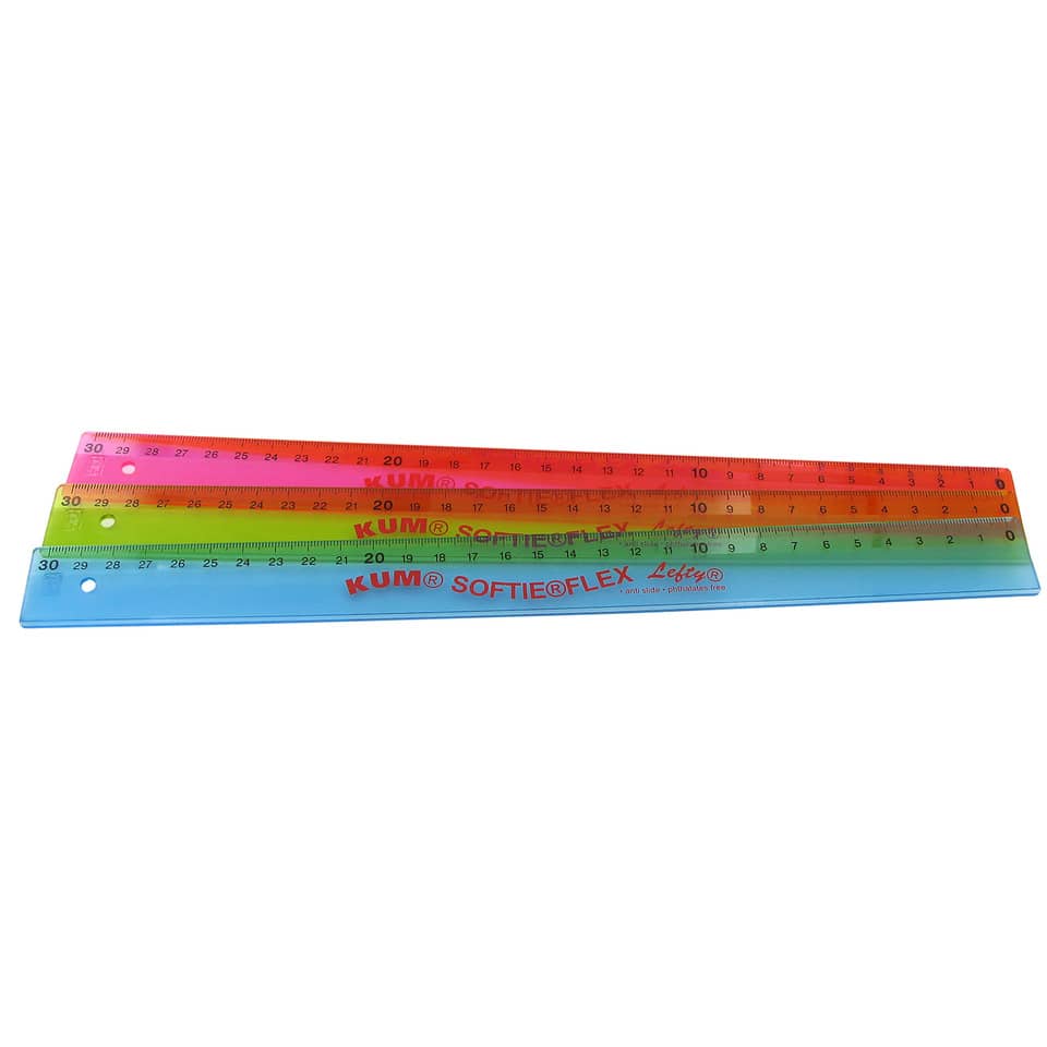 Lineal Softie Flex Lefty - 30 cm, Kunststoff, Linkshänder
