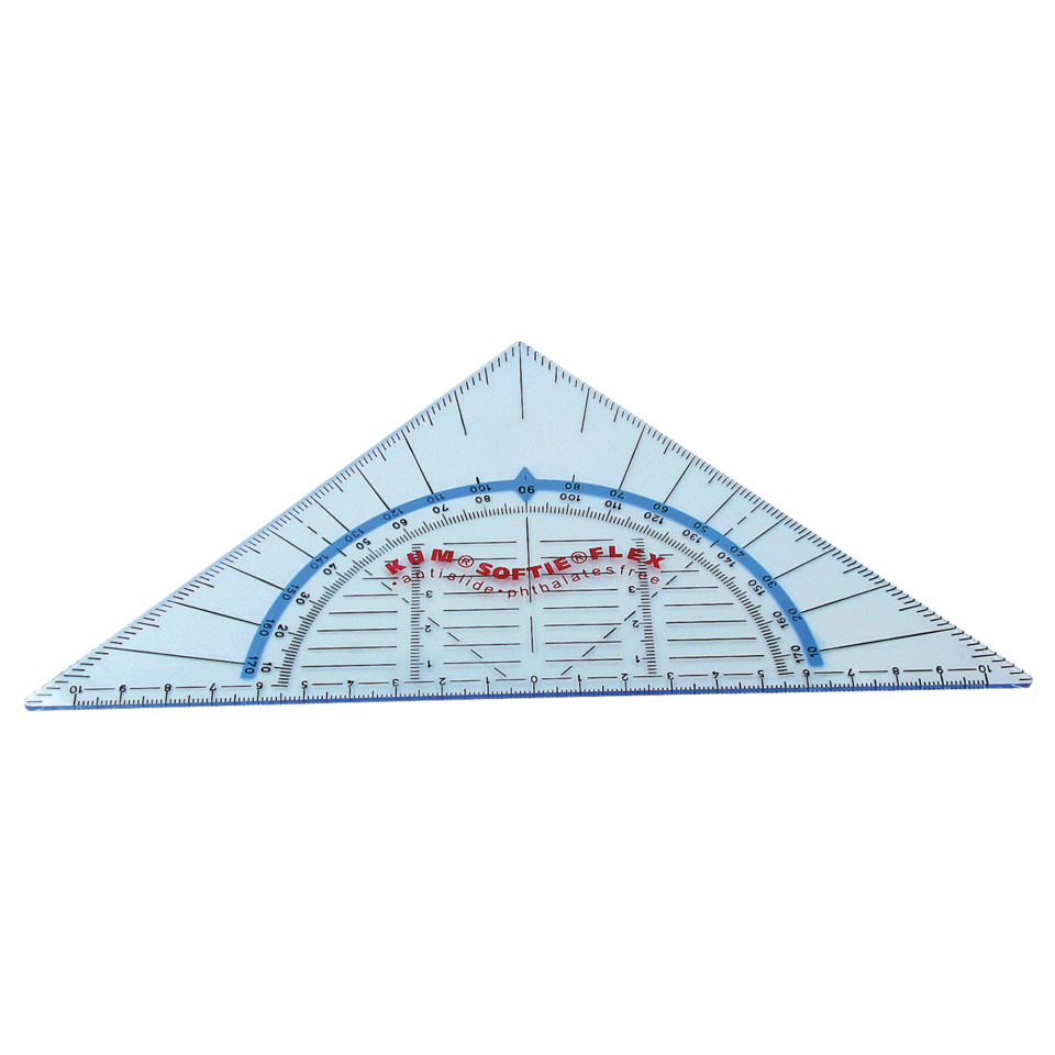 Geometrie-Dreieck ohne Griff KUM Softie Flex 220 mm
