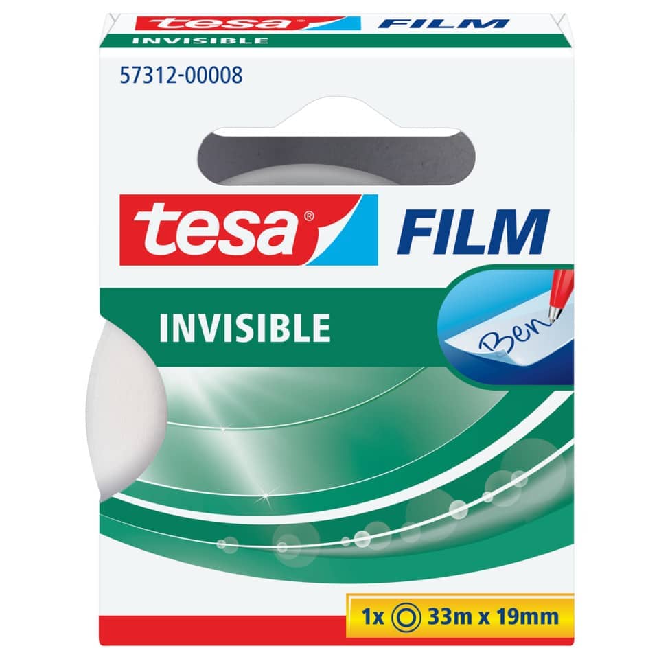 Klebefilm matt-unsichtbar - beschriftbar, 19 mm x 33 m