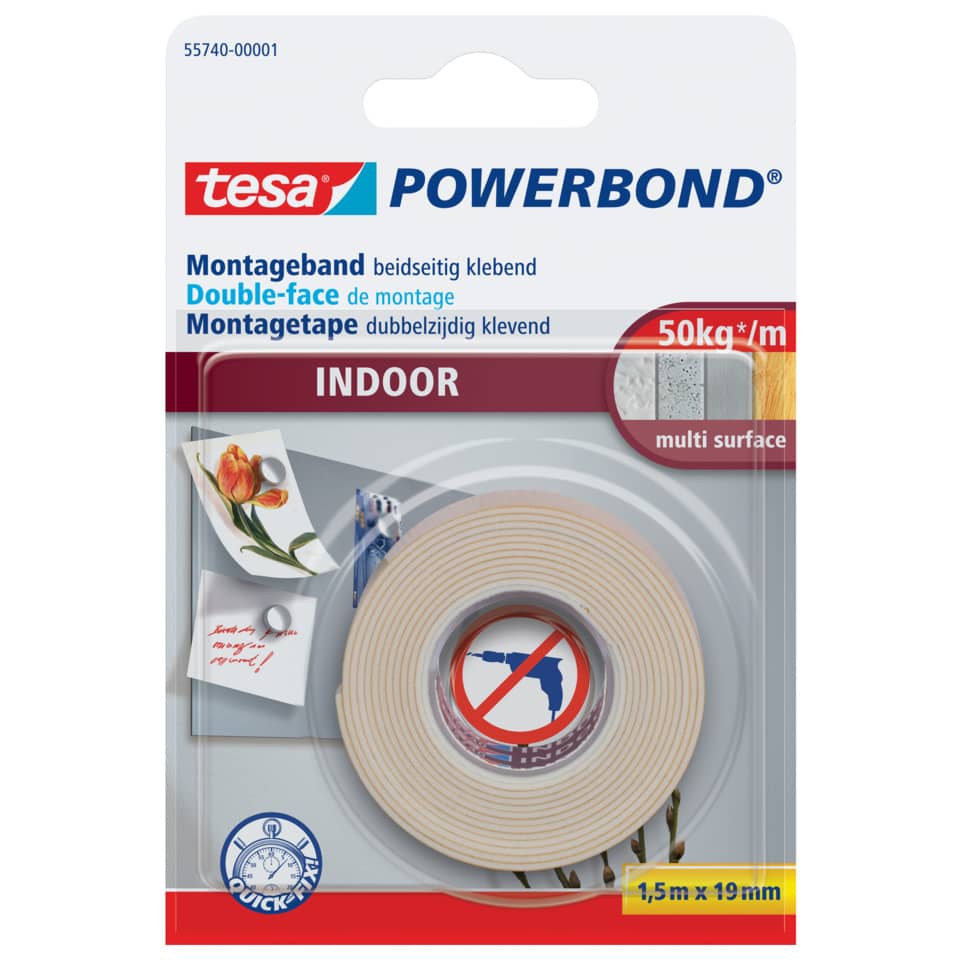 Montageband Powerbond® - 19 mm x 1,5 m, Indoor, extra stark