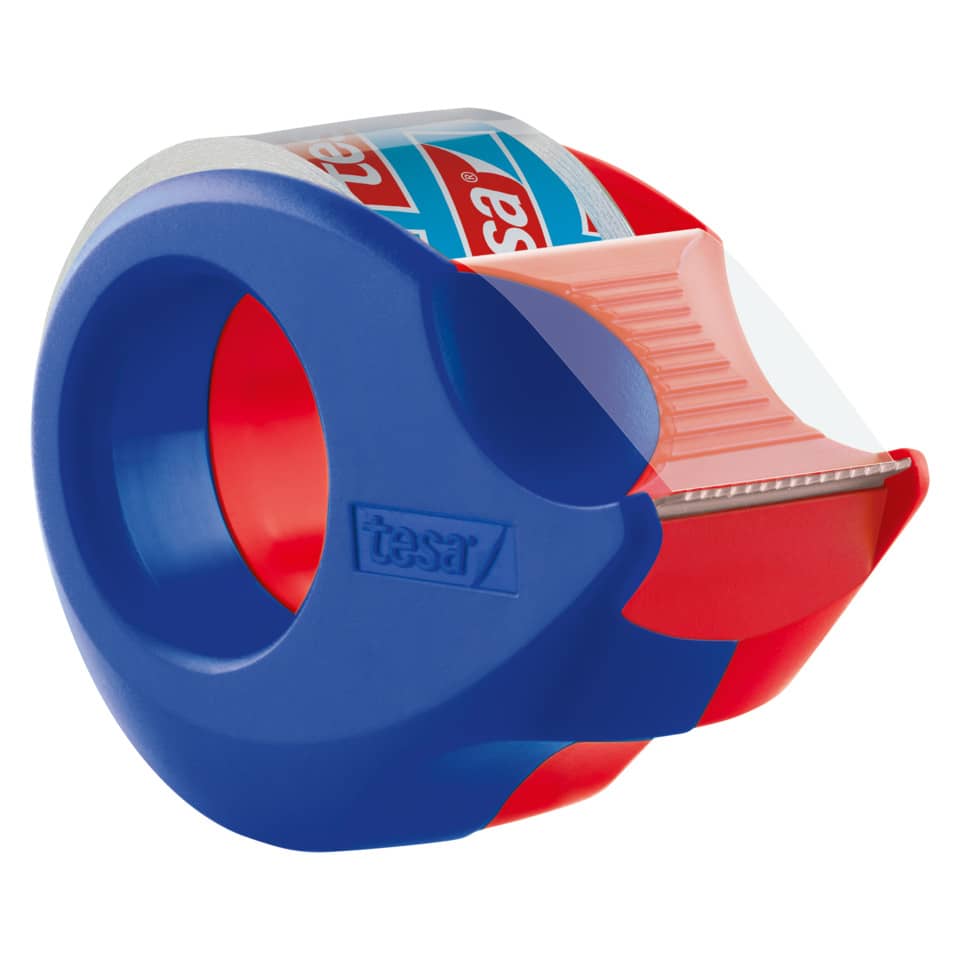 Handabroller Mini - 10 m : 19 mm, rot-blau