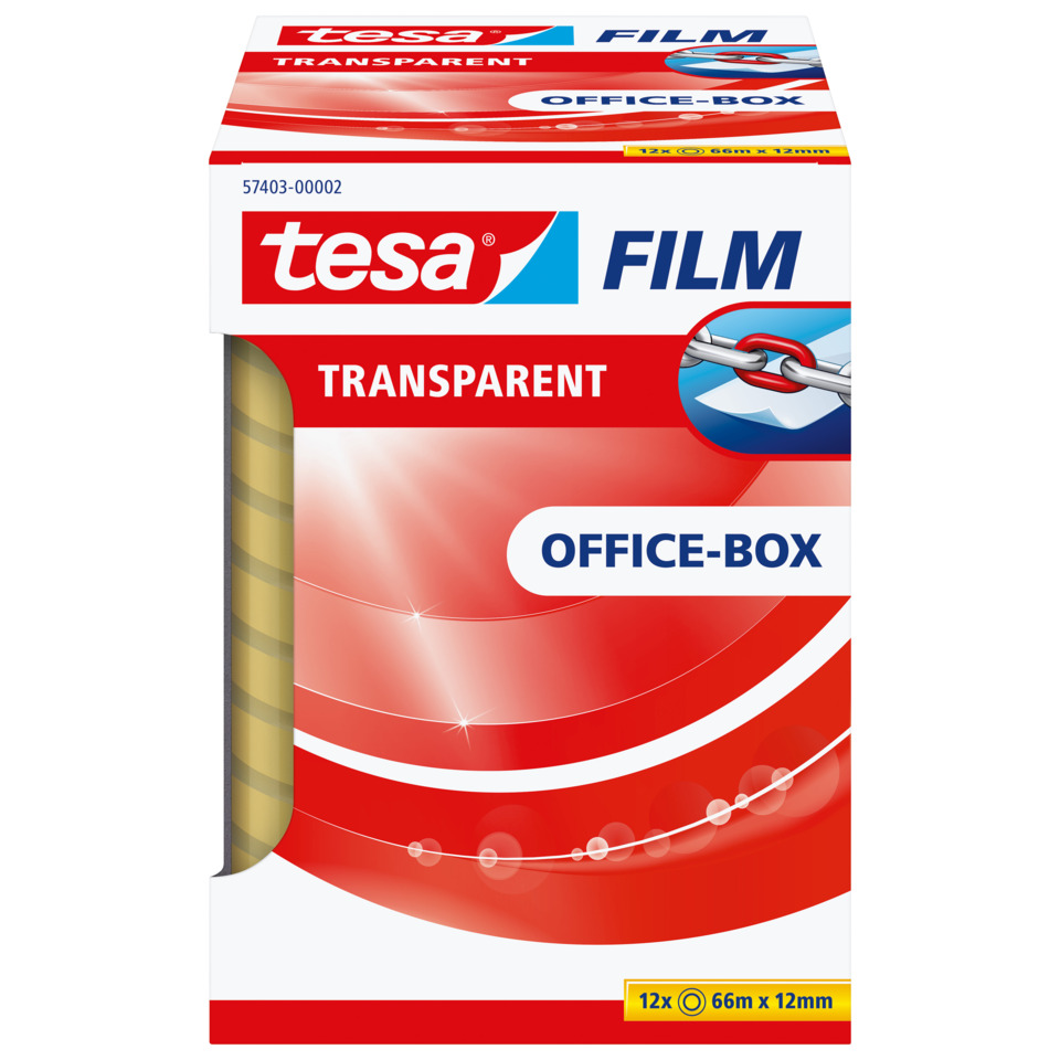 Klebefilm Office Box - transparent, 12 mm x 66 m, 12 Rollen