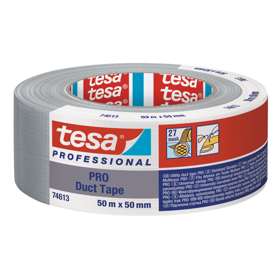 Gewebeband Professional PRO Duct - 50 m x 50 mm, silber