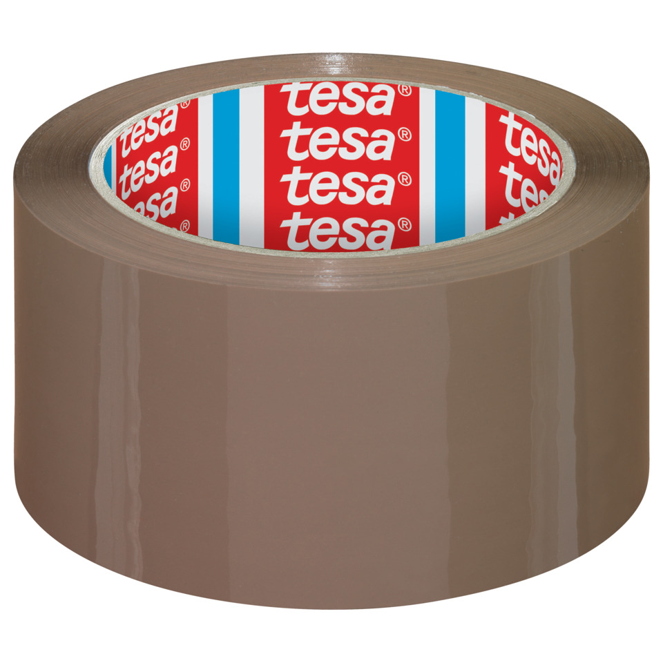 Verpackungsklebeband tesapack® 4195 - 50 mm x 66 m, PP, braun