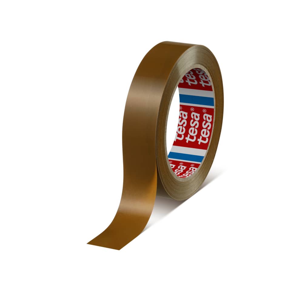 Packband tesapack 4124 - 25 mm x 66 m, braun, PVC