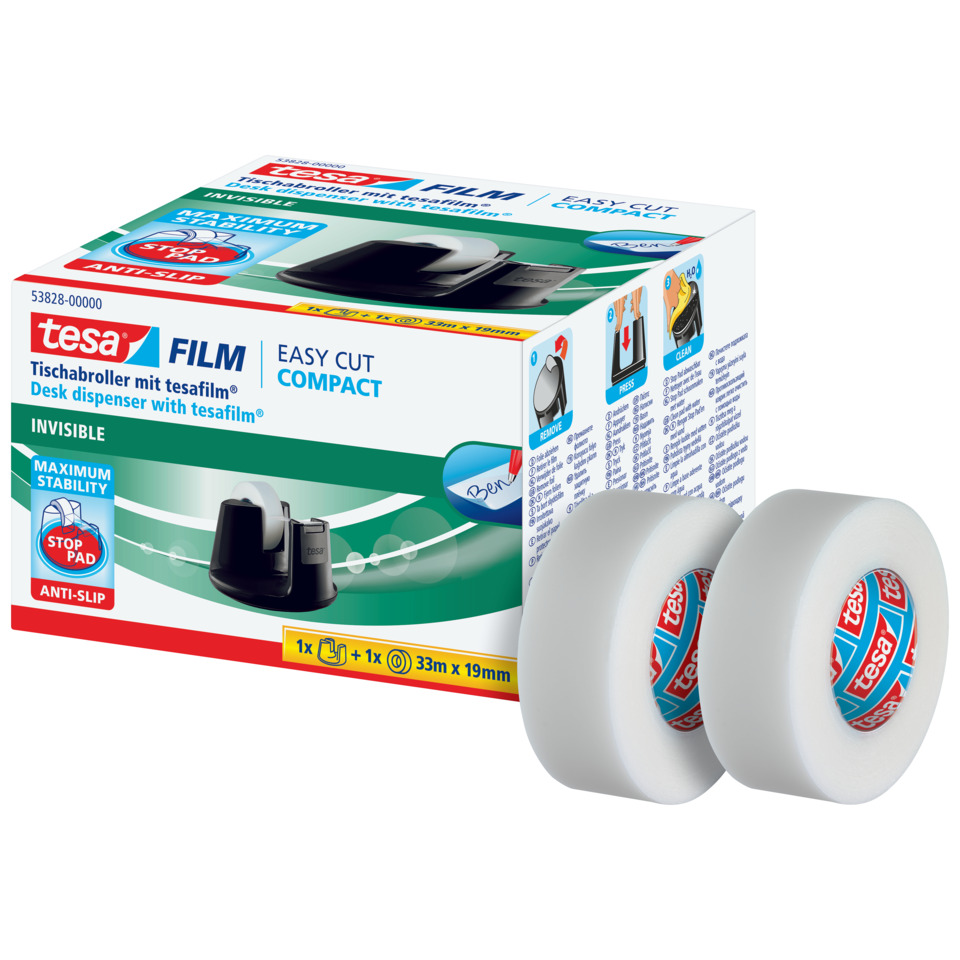 Tischabroller Easy Cut® Compact - Sparpack, für Rollen bis 33 m x 19 mm