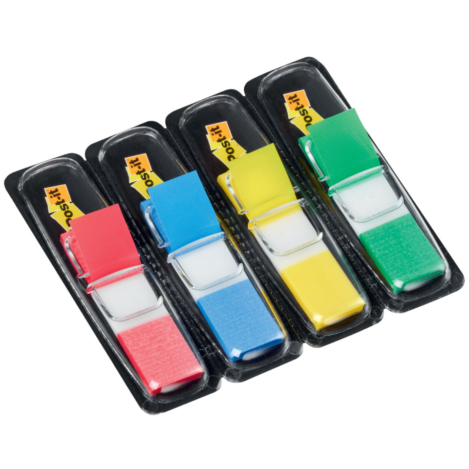 Haftstreifen Index Mini, 12x43mm, 4x35 Blatt, sortiert