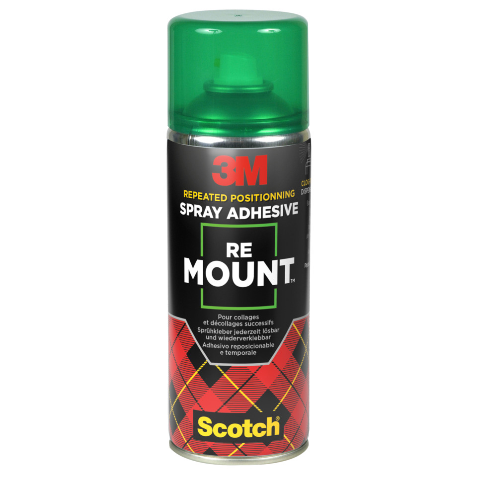 Sprühkleber Creativ Mount - wieder ablösbar, transparenter, 400 ml