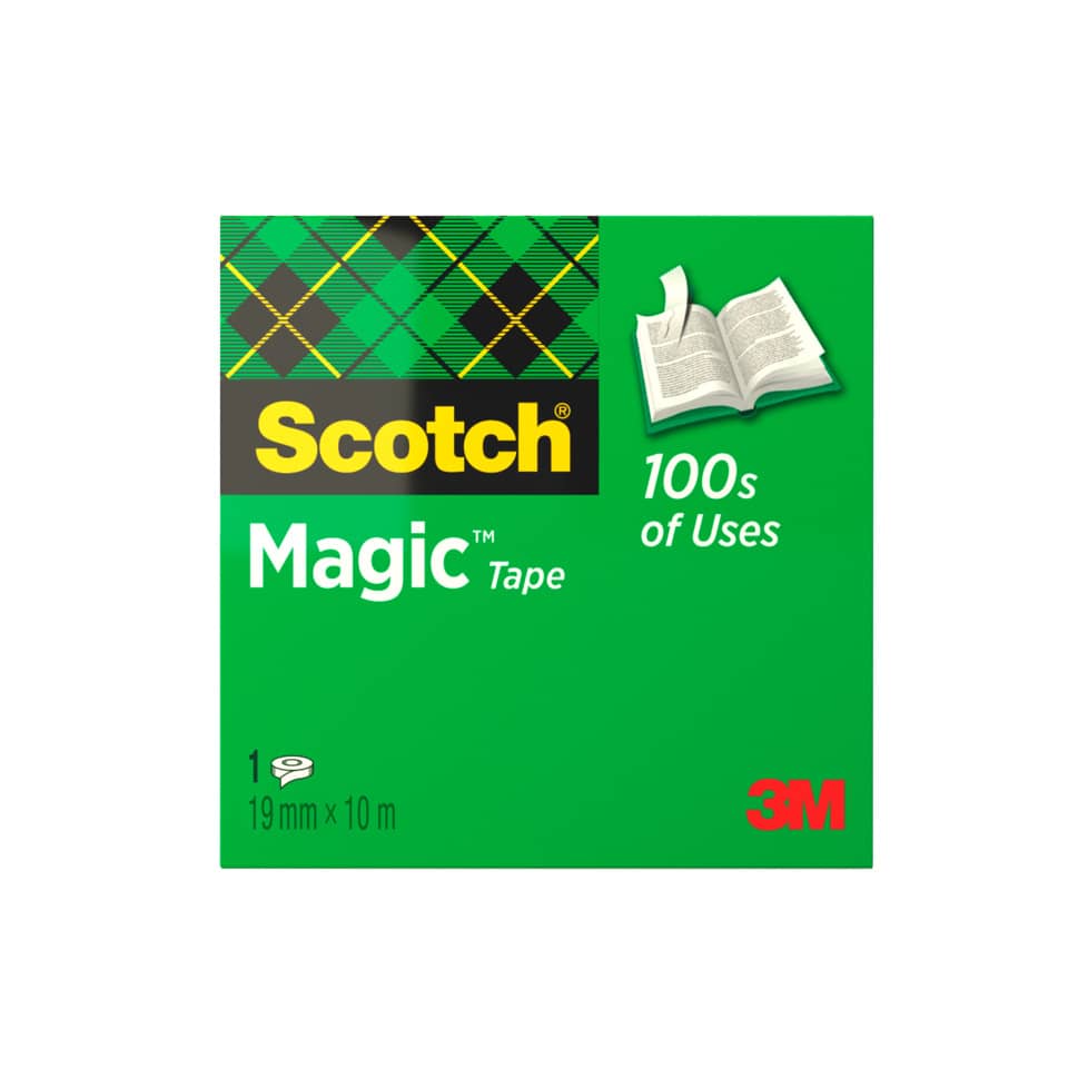 Klebeband Magic 810, Zellulose Acetat, unsichtbar, beschriftbar, 10 m x 19 mm