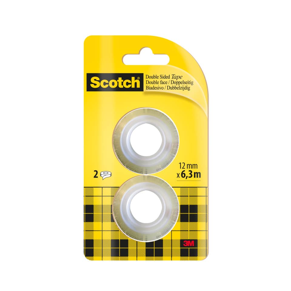 Klebeband doppelseitig 665, beidseitig klebend, Bandgröße (B x L): 12 mm x 6,3 m