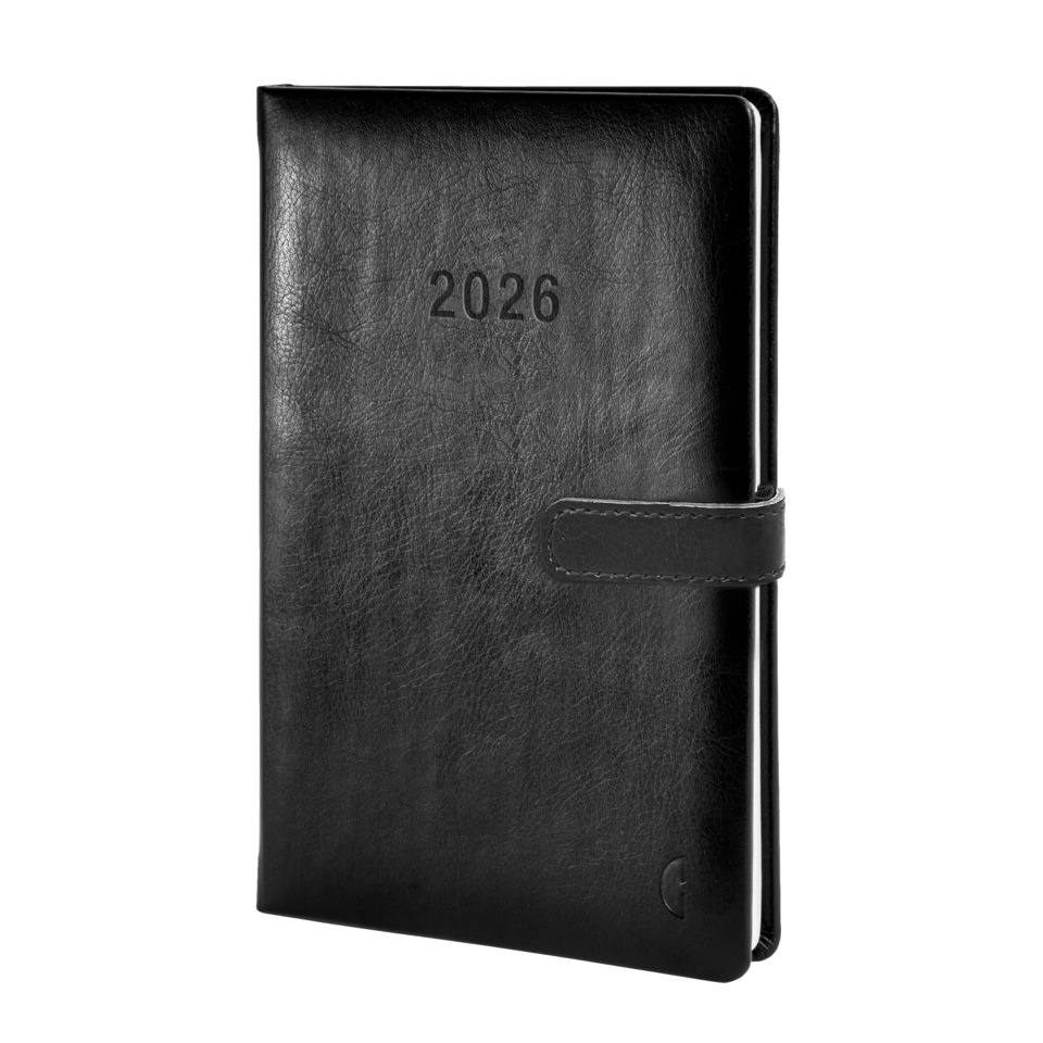 Wochenplan, Business Edition A5, 2026, Schwarz, 140 x 215 x 14 mm, Inhalt: 64 Blätter / 1 Stück