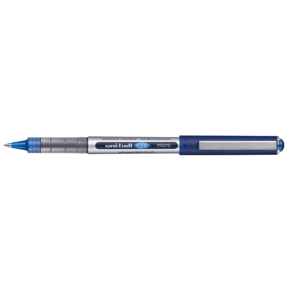 Tintenroller UB EYE UB-150E - 0,2 mm, blau (dokumentenecht)