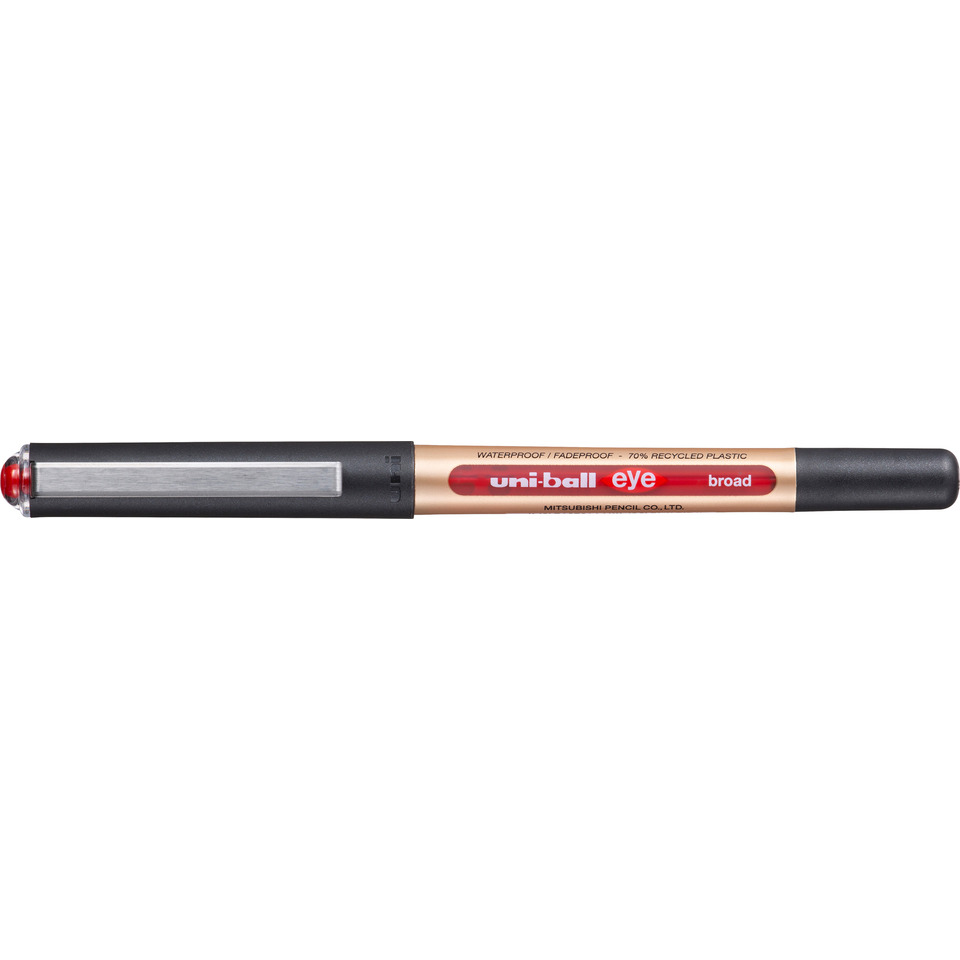 Tintenroller UB-150-10E eye broad - 0,65 mm, rot (dokumentenecht)