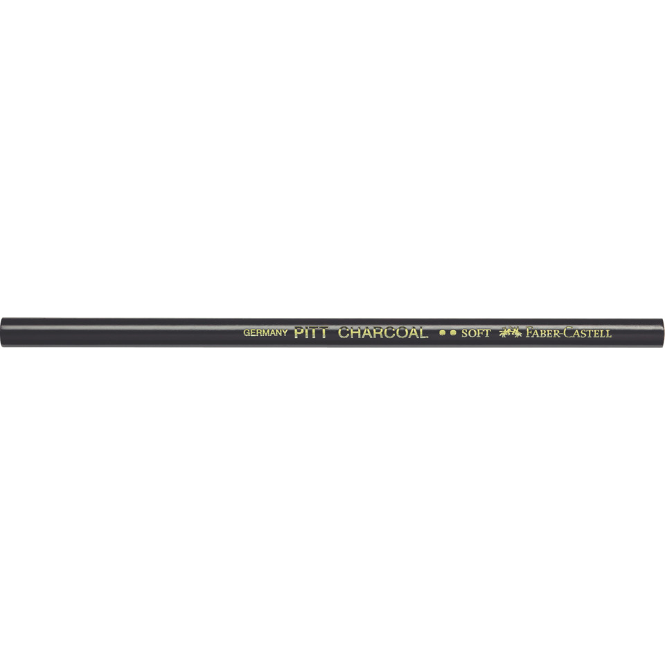 PITT® Monochrome natürlicher Zeichenkohlestift, fettfrei, schwarz, soft