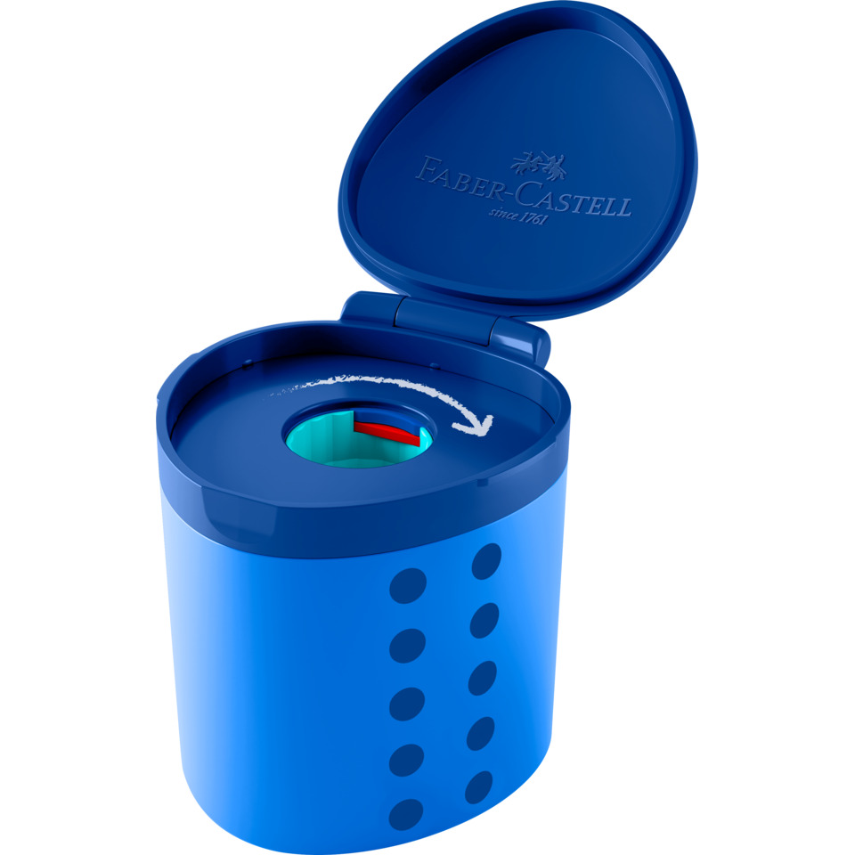 Dosenspitzer einfach Grippy blau