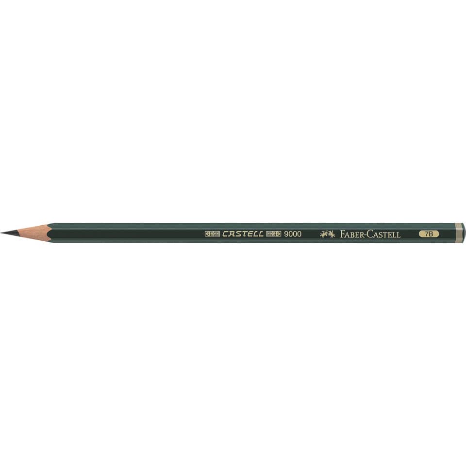 Bleistift CASTELL® 9000 - 7B, dunkelgrün