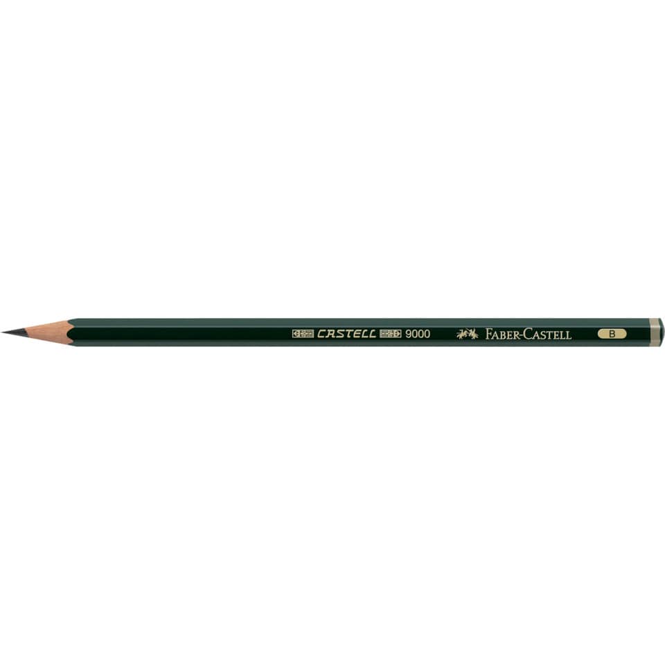 Bleistift CASTELL® 9000 - B, dunkelgrün