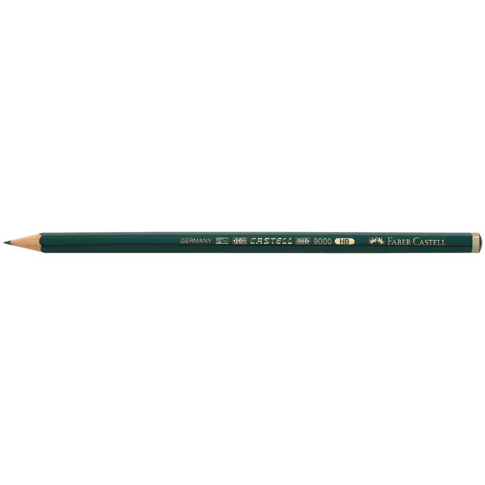 Bleistift CASTELL® 9000 - HB, dunkelgrün