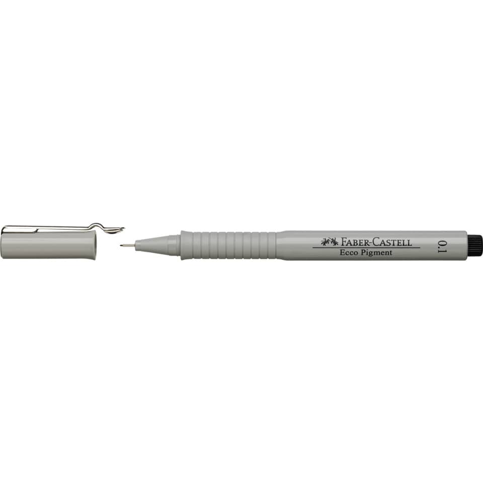 Tintenschreiber ECCO PIGMENT - 0,1 mm, schwarz, (dokumentenecht)