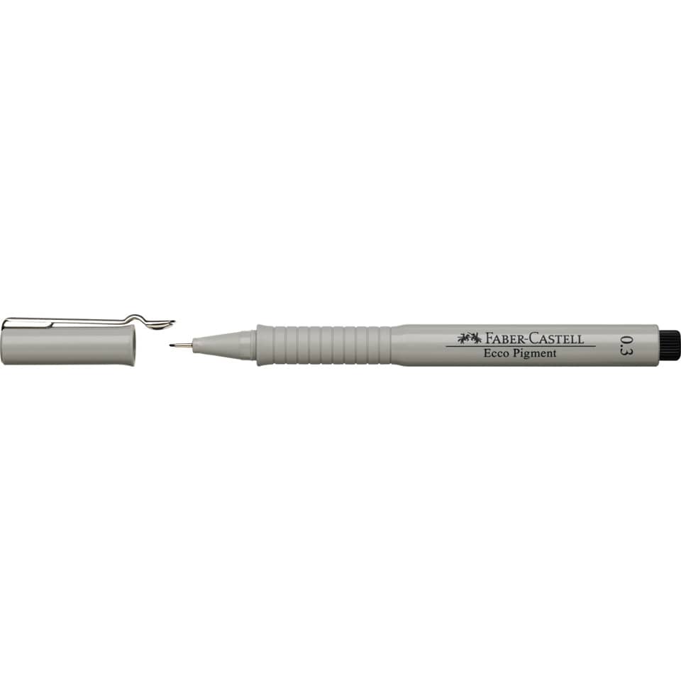 Tintenschreiber ECCO PIGMENT - 0,3 mm, schwarz, (dokumentenecht)